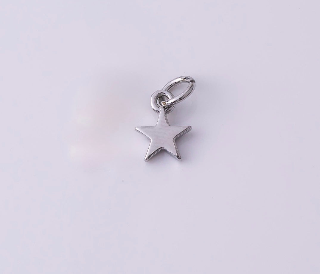 Silver Star Charm