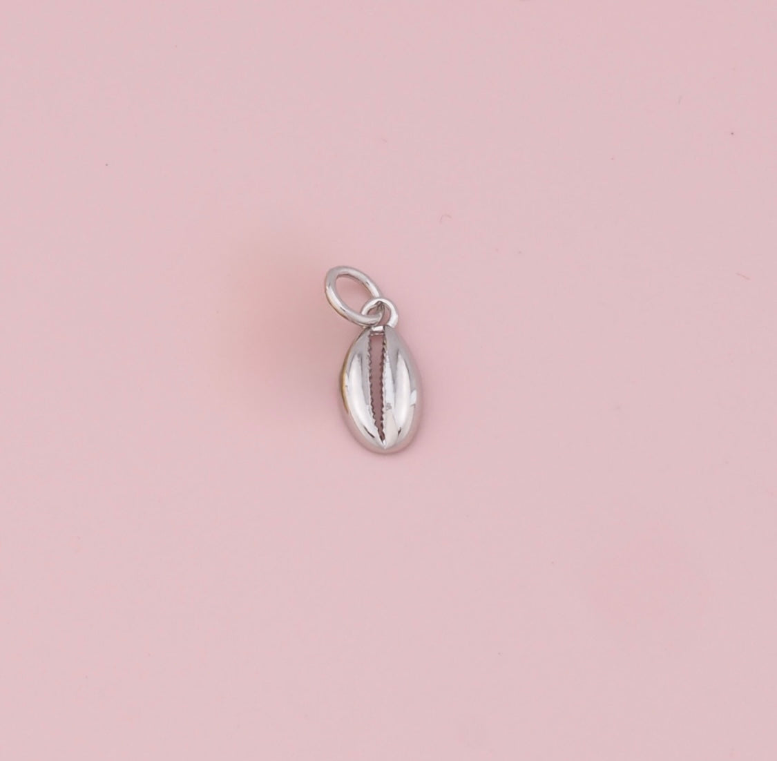 Silver Cowrie Shell Charm