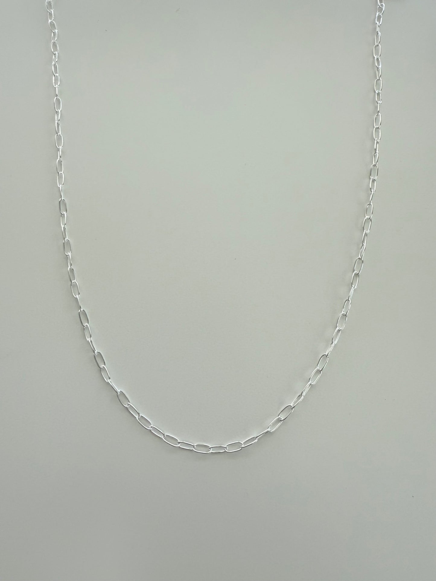 Silver Mini Paperclip Chain
