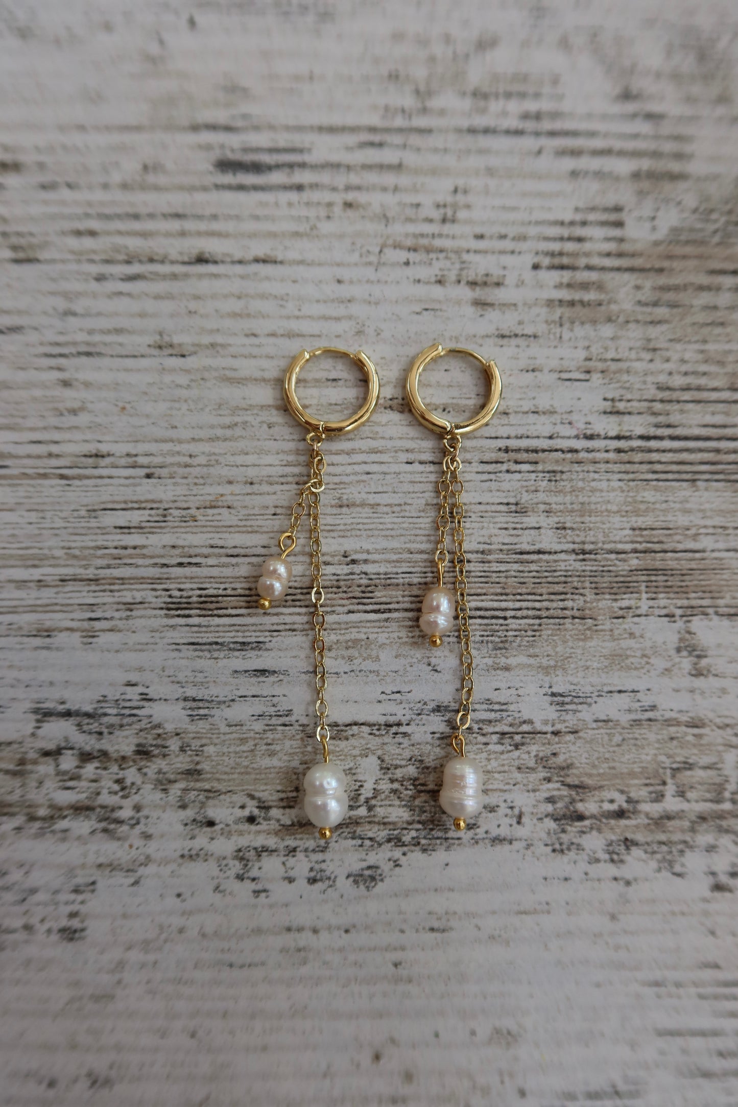 single dangle pearl earrings