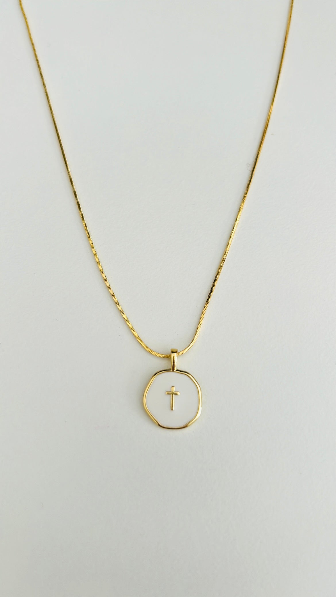 Cross Coin Necklace