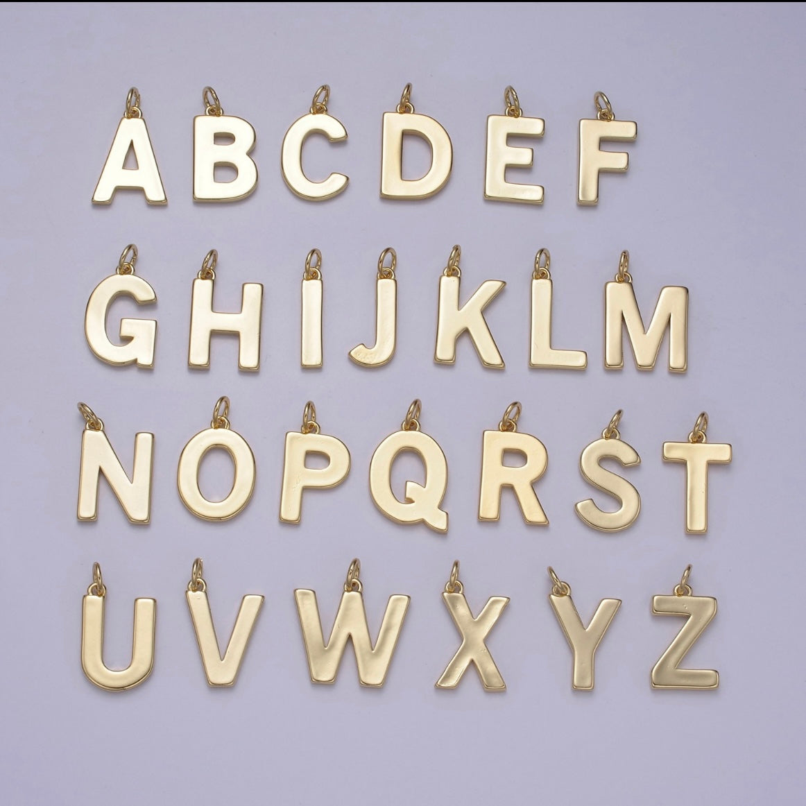 Chunky Letter Charm