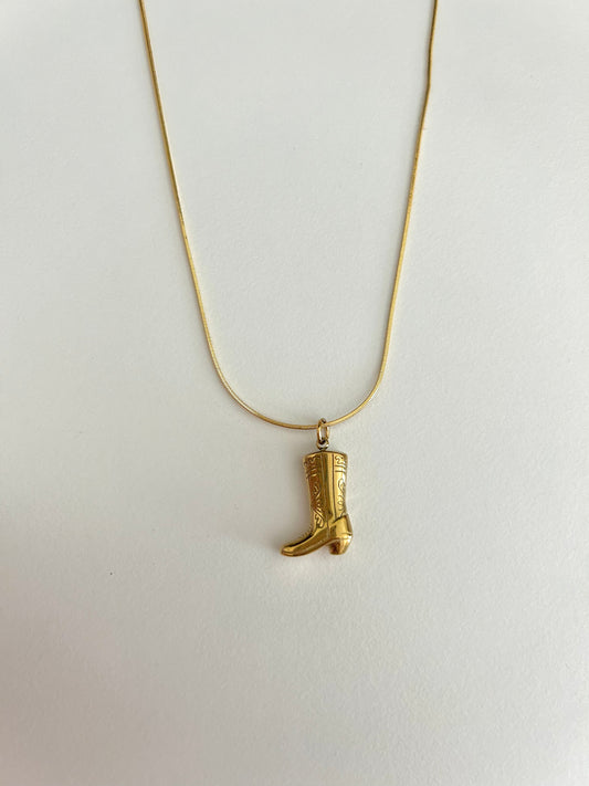 Cowboy Boot Necklace