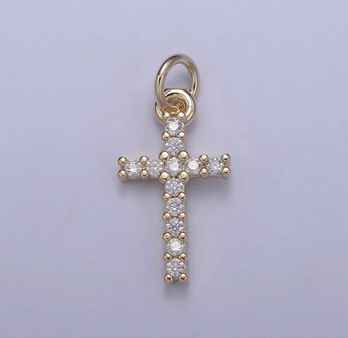 Diamond Cross Charm