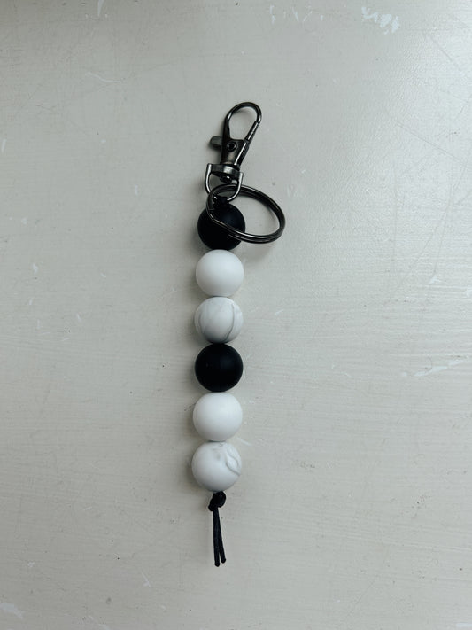 black marble keychain