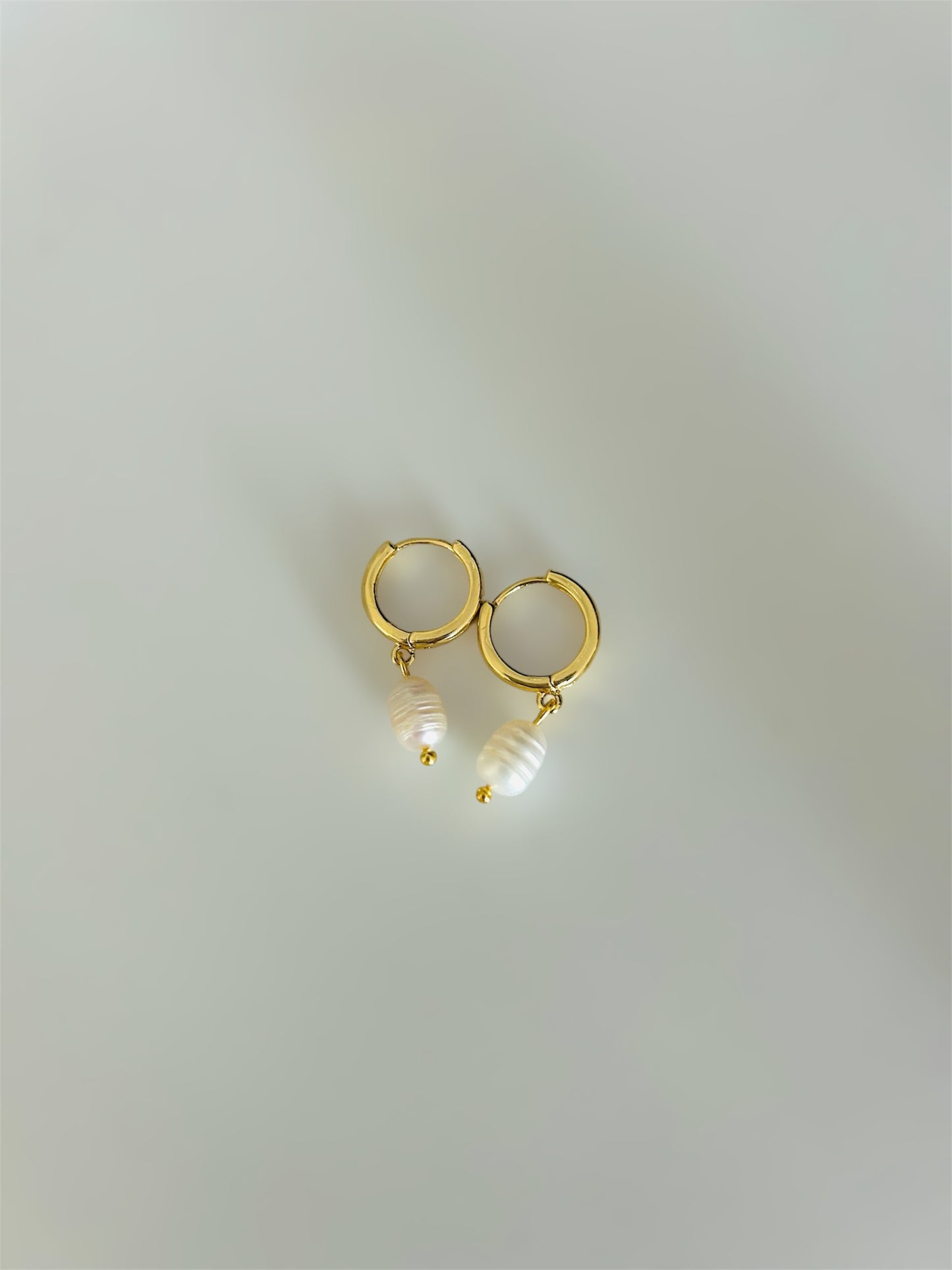 Pearl Hoop Earrings